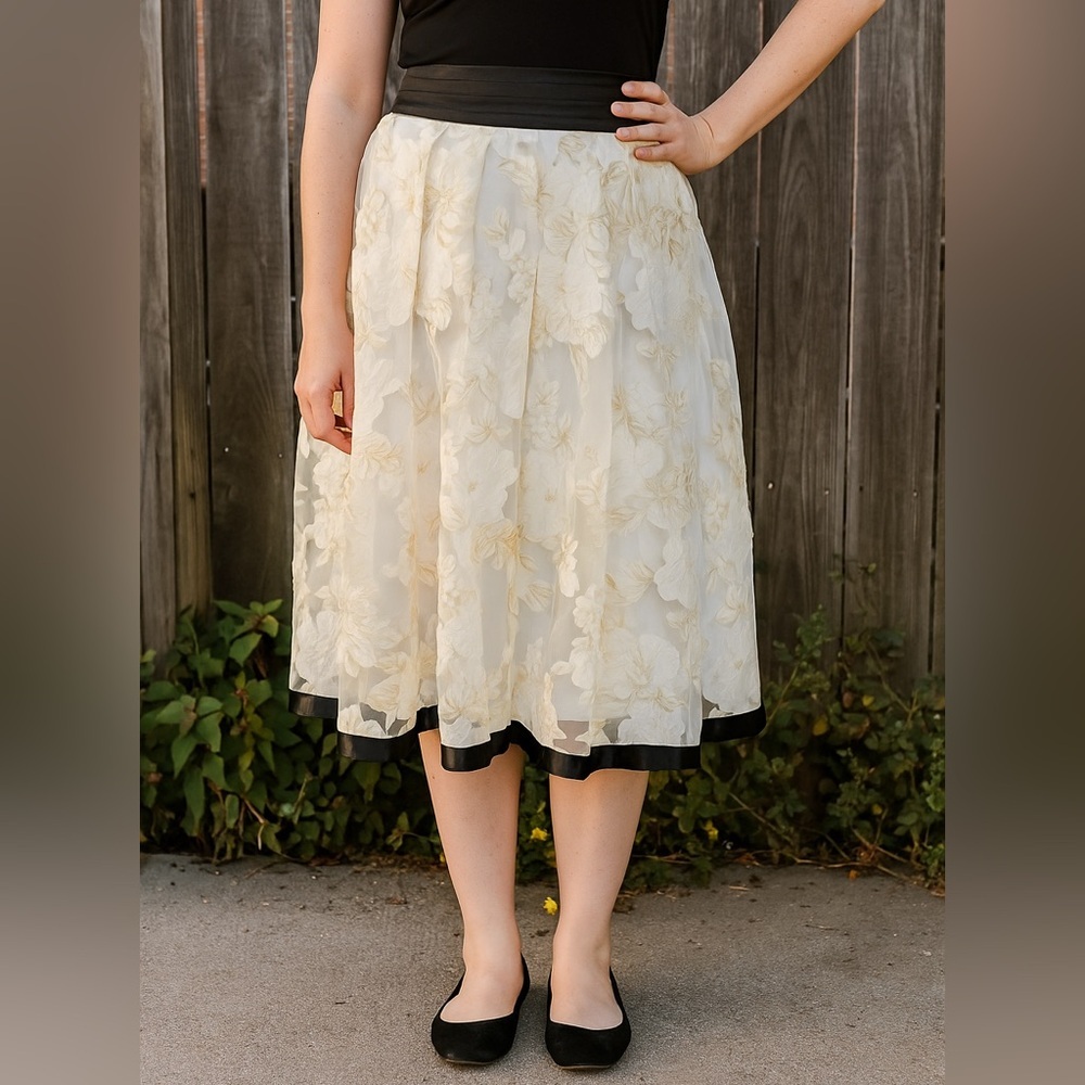 Imperfect NWT Ryu skirt mesh overlay pleated‎ cocktail skirt small medium? - Picture 14 of 16